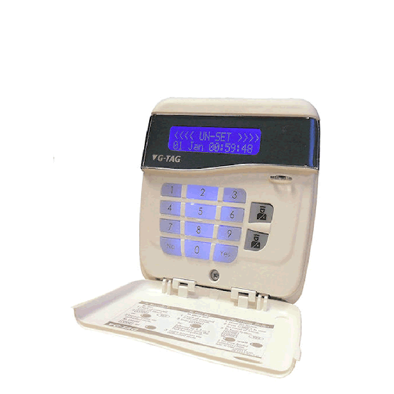 risco alarm system keypad