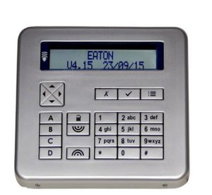 eaton scantronic silver alarm system keypad